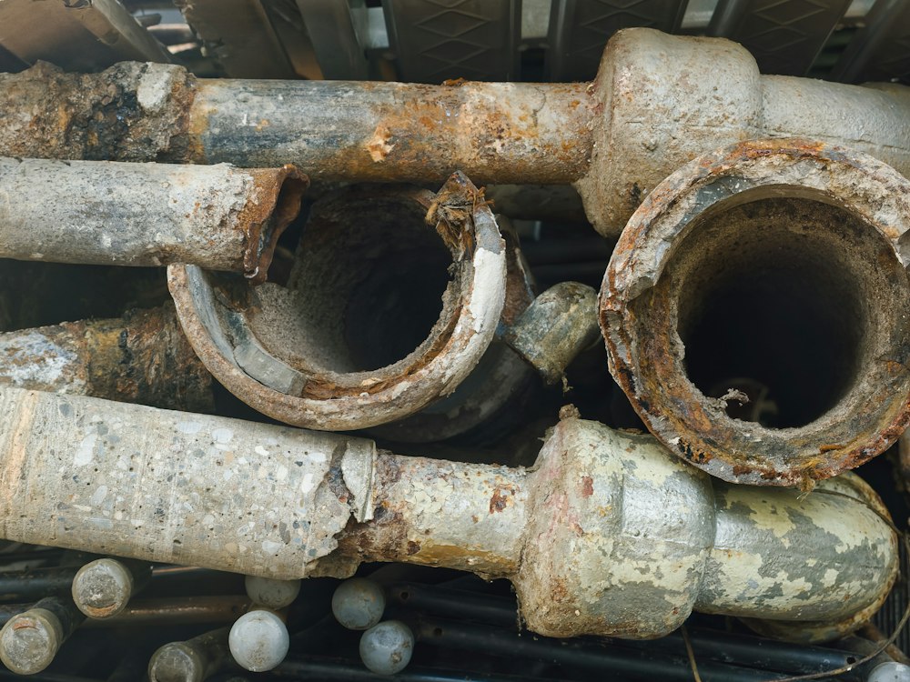 Before: Brown water and low pressure throughout the house from 30-year-old galvanised pipes.